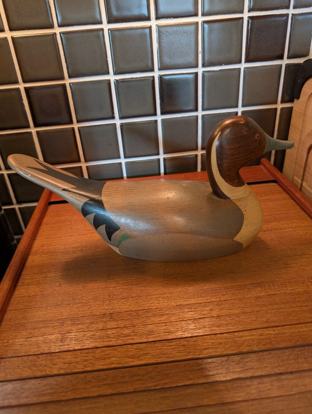 Jim Harkness Signed Duck Sculpture/Decoy - Picture 2 of 6